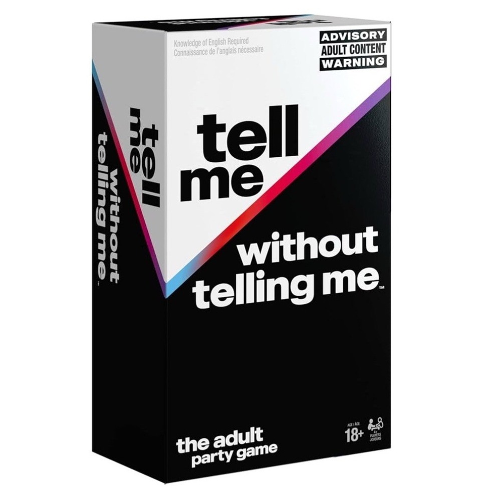 Tell Me Without Telling Me Adult Party Card Game Spin Master Viral Trend
